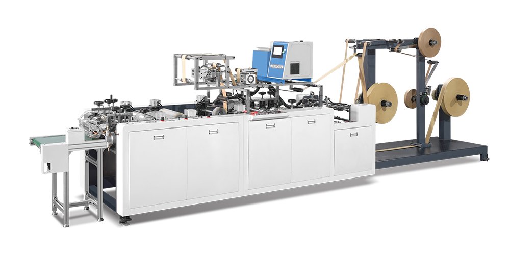Flat paper handle making machine