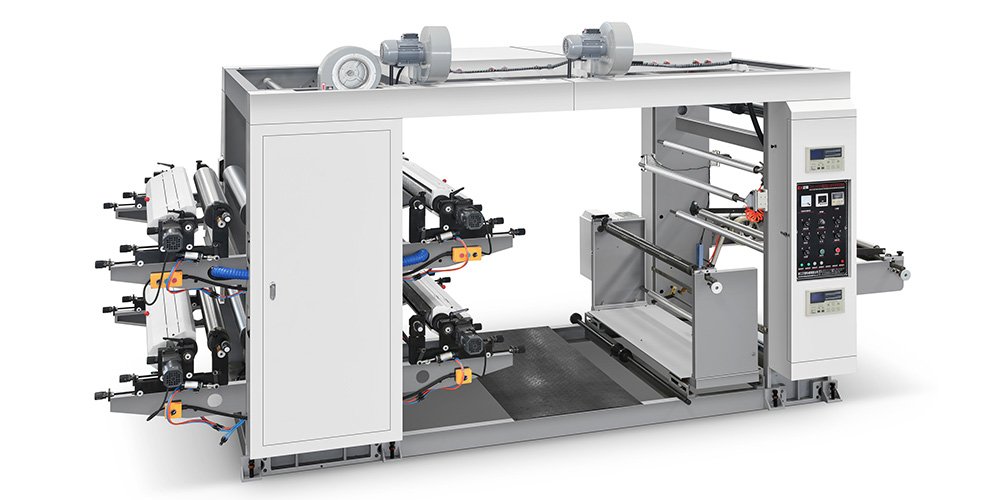 Four Color Non woven roll to roll flexo Printing Machine