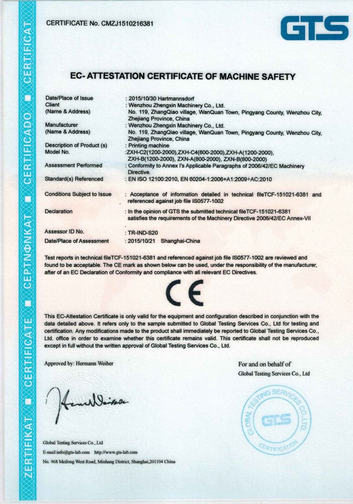 CE Certificate